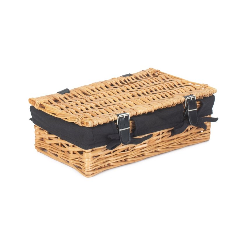 Small Wicker Packaging Basket - Empty Picnic Baskets - British D'sire