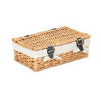 Small Wicker Packaging Basket - Empty Picnic Baskets - British D'sire