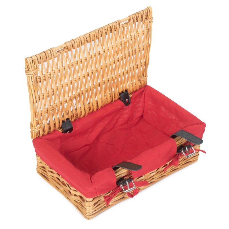 Small Wicker Packaging Basket - Empty Picnic Baskets - British D'sire