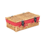 Small Wicker Packaging Basket - Empty Picnic Baskets - British D'sire