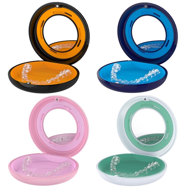 Smilestar Orthodontic Retainer Braces Box Denture Storage Box(Blue) - British D'sire