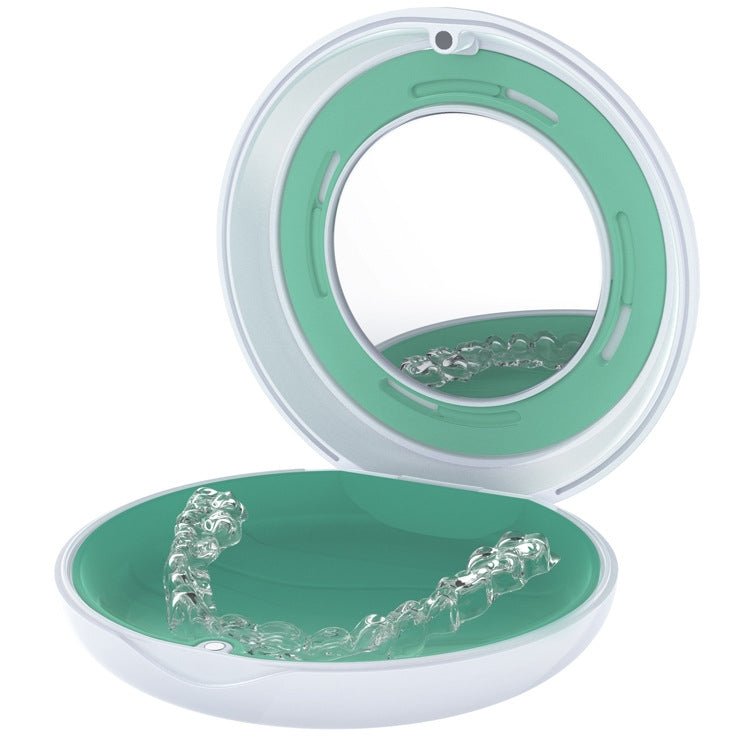 Smilestar Orthodontic Retainer Braces Box Denture Storage Box(White) - British D'sire