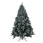 Snowy Forest Fir Pre-Lit 400L Led Christmas Tree - Christmas Decor - British D'sire
