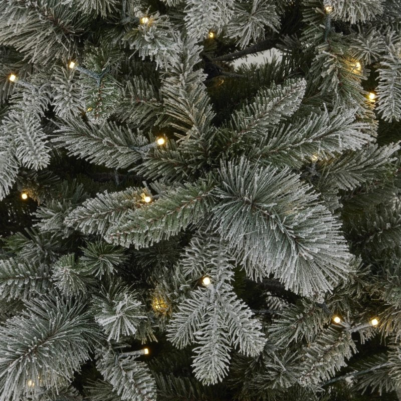 Snowy Forest Fir Pre-Lit 400L Led Christmas Tree - Christmas Decor - British D'sire