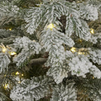 Snowy Forest Fir Pre-Lit Led 300L Christmas Tree In Pot - Christmas Decor - British D'sire