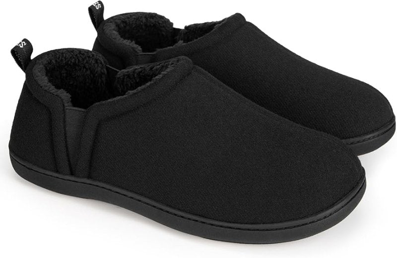 Snug Leaves Men’s Wool Felt Slippers – Elastic, Warm, Comfy - Men's shoes - British D'sire