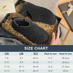 Snug Leaves Men’s Wool Felt Slippers – Elastic, Warm, Comfy - Men's shoes - British D'sire