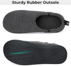 Snug Leaves Men’s Wool Felt Slippers – Elastic, Warm, Comfy - Men's shoes - British D'sire