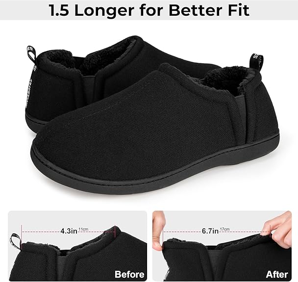 Snug Leaves Men’s Wool Felt Slippers – Elastic, Warm, Comfy - Men's shoes - British D'sire