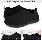 Snug Leaves Men’s Wool Felt Slippers – Elastic, Warm, Comfy - Men's shoes - British D'sire