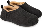 Snug Leaves Men’s Wool Felt Slippers – Elastic, Warm, Comfy - Men's shoes - British D'sire