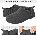 Snug Leaves Men’s Wool Felt Slippers – Elastic, Warm, Comfy - Men's shoes - British D'sire