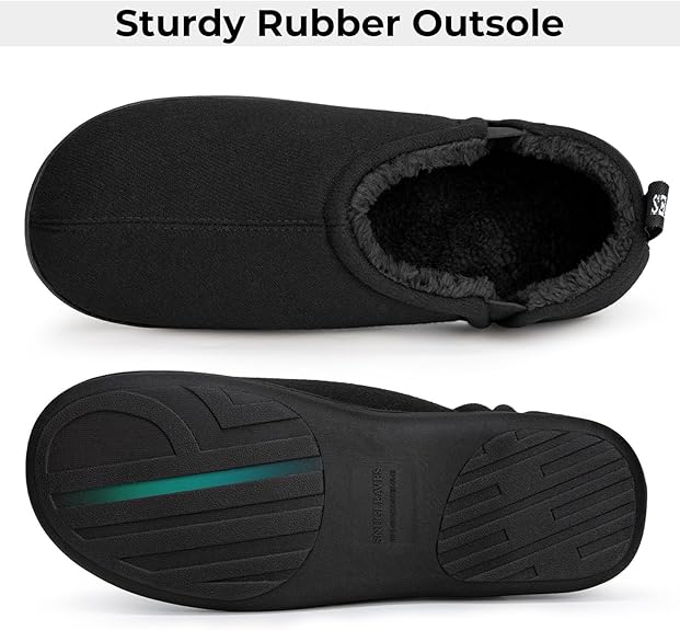 Snug Leaves Men’s Wool Felt Slippers – Elastic, Warm, Comfy - Men's shoes - British D'sire