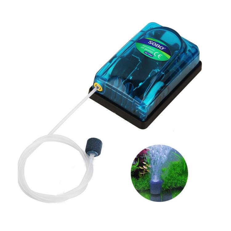 SOBO SB - 248A 3W Single - hole 220 - 240V Transparent Ultra - Quiet Aquarium Air Pump - British D'sire Main image