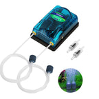 SOBO SB - 348A 5W Double - hole 220 - 240V Transparent Ultra - Quiet Aquarium Air Pump - British D'sire