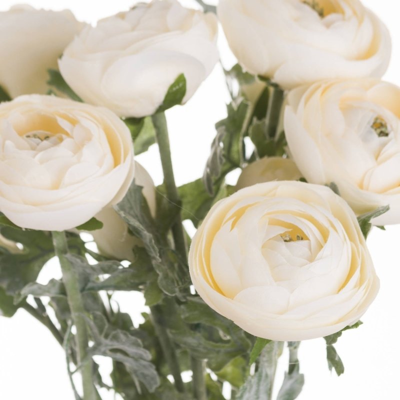 Soft Cream Ranunculus Artificial Flower Stem - Artificial Plants & Trees - British D'sire