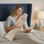 Soft Long Hot Water Bottle Perfect for Back Neck Leg Pain Relief - Natural - British D'sire