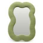 Soft Squiggly Mirror - Large Cloud - Moss Green (33.4X23.5X2.3cm) - Soft Squiggly Mirrors - British D'sire