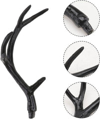 SOIMISS Costume Antlers Headband Halloween Costume Horns Fawn Horn Headband Cosplay Costume Headband for Men And Women (Black) - British D'sire