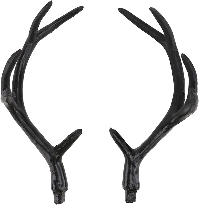 SOIMISS Costume Antlers Headband Halloween Costume Horns Fawn Horn Headband Cosplay Costume Headband for Men And Women (Black) - British D'sire