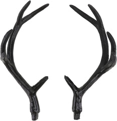 SOIMISS Costume Antlers Headband Halloween Costume Horns Fawn Horn Headband Cosplay Costume Headband for Men And Women (Black) - British D'sire
