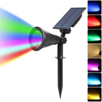 Solar Lights 2 - in - 1 Waterproof 4 LED Solar Spotlight Adjustable Wall Light Landscape Light Security Lighting - British D'sire