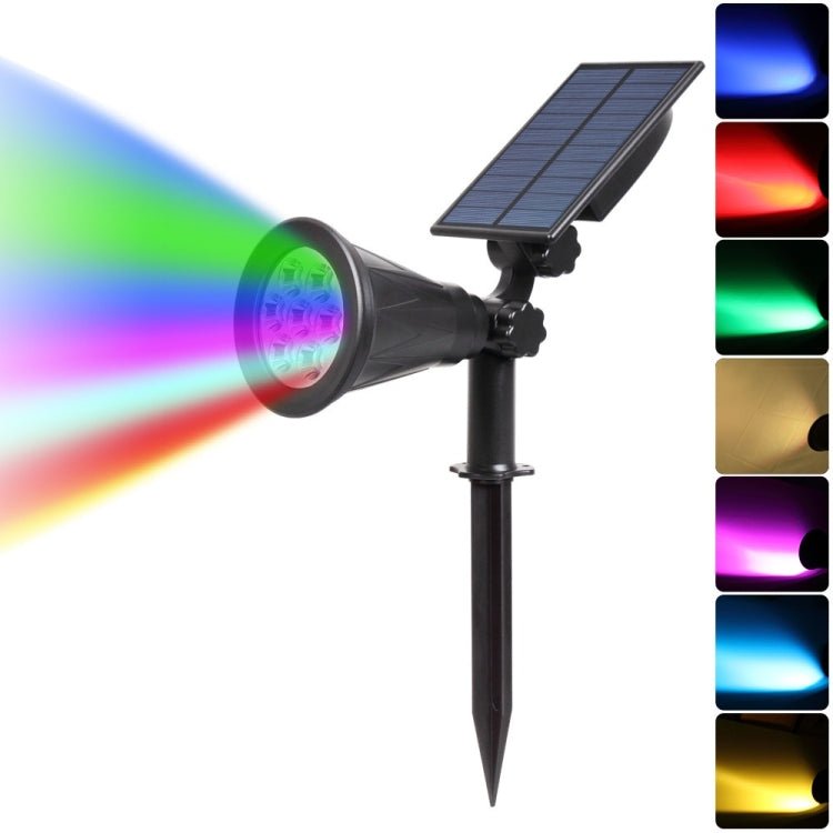 Solar Lights 2 - in - 1 Waterproof 4 LED Solar Spotlight Adjustable Wall Light Landscape Light Security Lighting - British D'sire