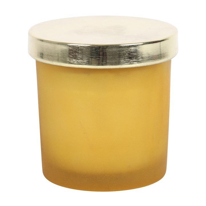Solar Plexus Chakra Lemon Crystal Chip Candle - British D'sire
