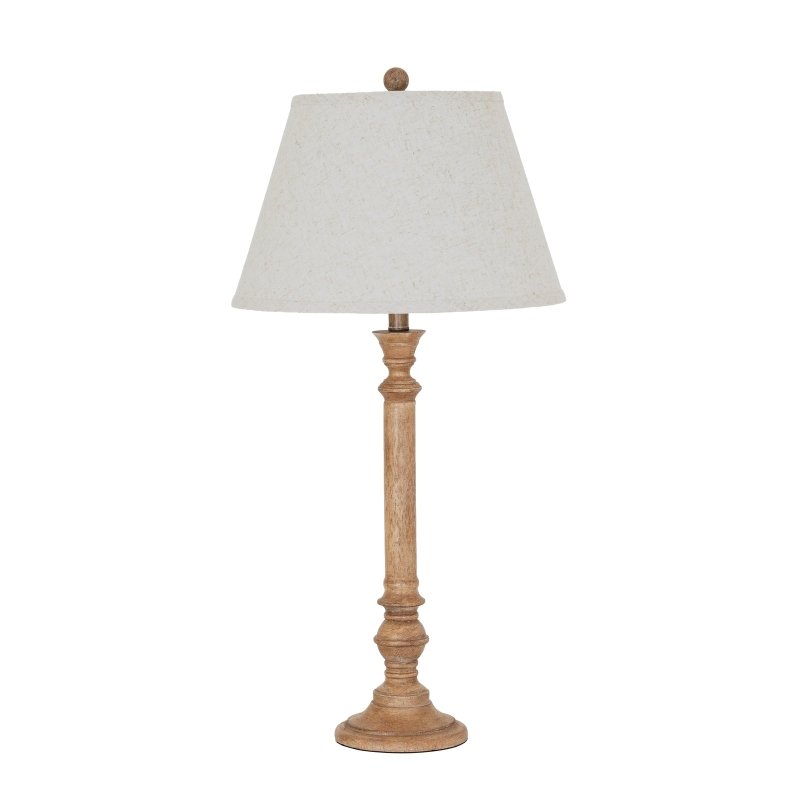 Solenne Table Lamp With Edged Linen Shade - Lamps - British D'sire