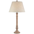 Solenne Table Lamp With Edged Linen Shade - Lamps - British D'sire