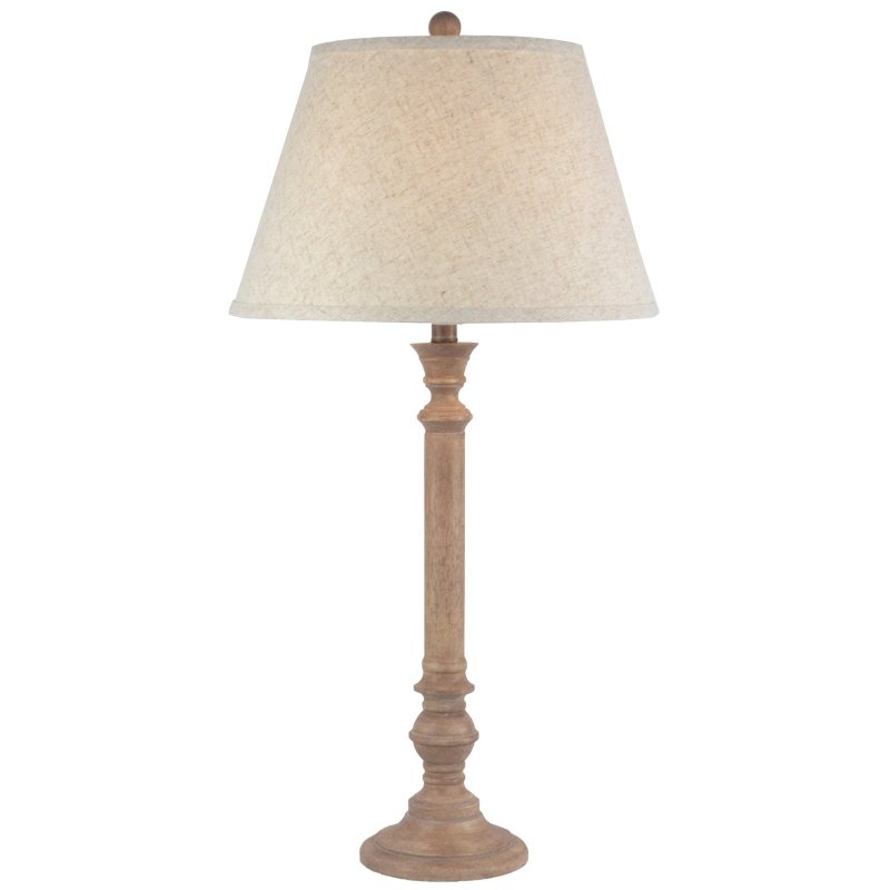 Solenne Table Lamp With Edged Linen Shade - Lamps - British D'sire