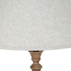 Solenne Table Lamp With Edged Linen Shade - Lamps - British D'sire