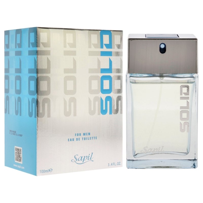 Solid Blue by Sapil for Men - 3.4 oz EDT Spray - EDT Spray - British D'sire