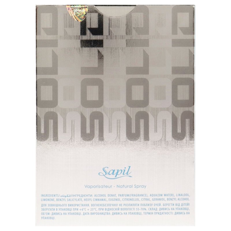 Solid Blue by Sapil for Men - 3.4 oz EDT Spray - EDT Spray - British D'sire