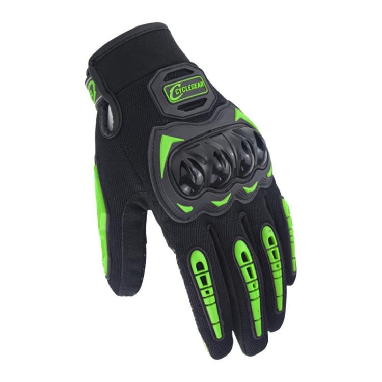 SOMAN CG666 Motorcycle Riding Anti-slip Full Finger Gloves, Size:L(Green) Secondary image