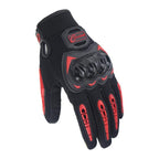 SOMAN CG666 Motorcycle Riding Anti-slip Full Finger Gloves, Size:XL(Red) - British D'sire