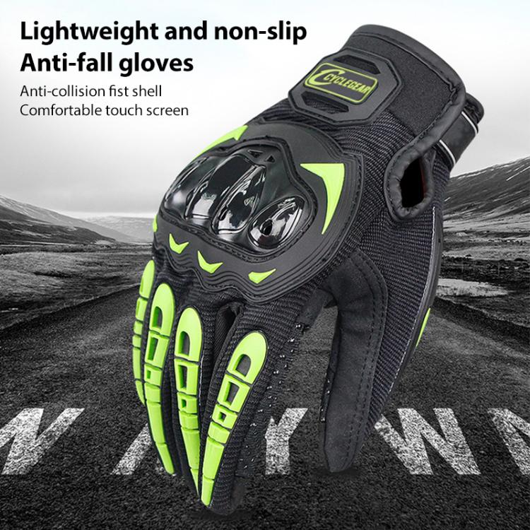 SOMAN CG666 Motorcycle Riding Anti-slip Full Finger Gloves, Size:XL(Red) - British D'sire