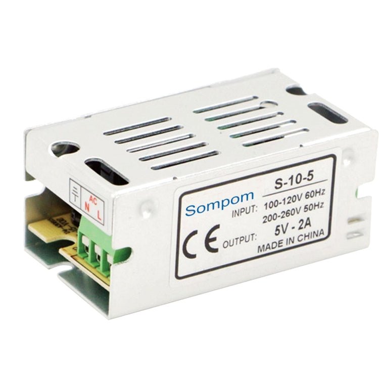 SOMPOM S - 10 - 5 10W 5V 2A Switching Driver LED Light Strip Display Screen Lighting Monitor Power Supply - British D'sire