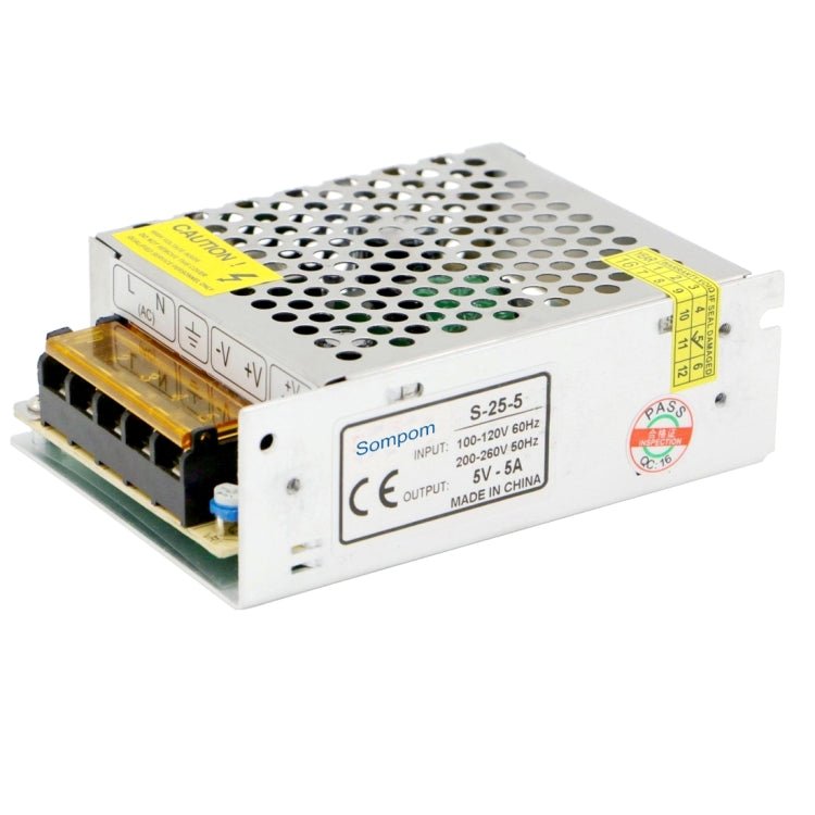 SOMPOM S - 25 - 5 25W 5V 5A Switching Driver LED Light Strip Display Screen Lighting Monitor Power Supply - British D'sire