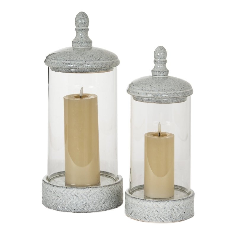 Sona Medium Hurricane Lantern With Lid - Lanterns - British D'sire