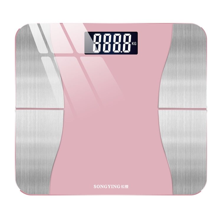 SONGYING SY06 Smart Body Fat Scale Home Body Weight Scale, Size: Charging Version(290x260mm)(Cherry Pink) - British D'sire Main image