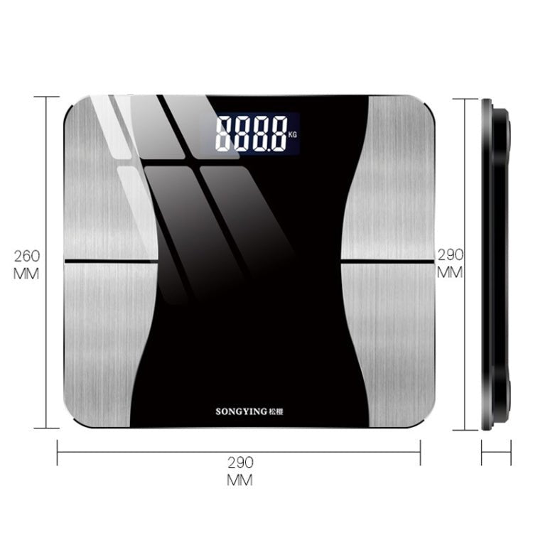 SONGYING SY06 Smart Body Fat Scale Home Body Weight Scale, Size: Charging Version(290x260mm)(Cherry Pink) - British D'sire