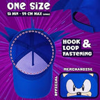 Sonic The Hedgehog Baseball Cap for Boys 3D Sun Hat Summer Holiday Accessories Adjustable Strap Lightweight Gamer Gifts Blue - Caps - British D'sire