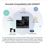 Sonoff NSPanel WiFi Smart Scene Switch Thermostat Temperature All - in - One Control Touch Screen, EU Plug(Black) - British D'sire