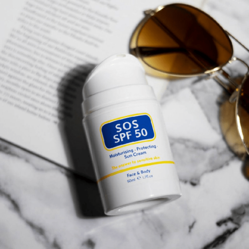 SOS Moisturizing & Protecting SPF 50 Sun Cream 50ml | Broad Spectrum UVA & UVB Protection | Hydrating Sunscreen for Sensitive Skin | Non-Greasy, Anti-Aging Formula Secondary image