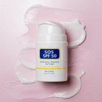 SOS Moisturizing & Protecting SPF 50 Sun Cream 50ml | Broad Spectrum UVA & UVB Protection | Hydrating Sunscreen for Sensitive Skin | Non - Greasy, Anti - Aging Formula - Body Care - British D'sire