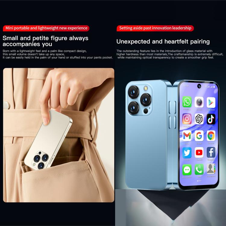 SOYES XS19 Pro, 6GB+128GB, 3.8 inch Android 12.0 MTK6762 Quad Core, Network: 4G, Dual SIM, GPS, OTG, Support Google Play Store (Beige) - British D'sire