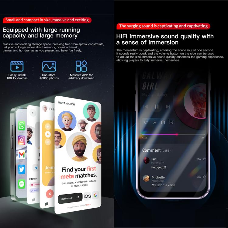 SOYES XS19 Pro, 6GB+128GB, 3.8 inch Android 12.0 MTK6762 Quad Core, Network: 4G, Dual SIM, GPS, OTG, Support Google Play Store (Black) - British D'sire