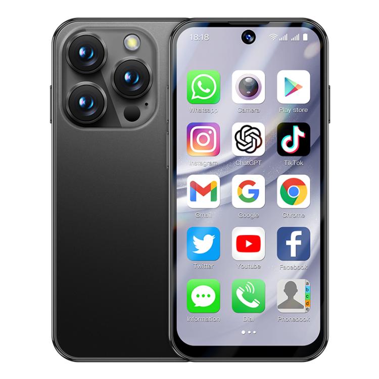 SOYES XS19 Pro, 6GB+128GB, 3.8 inch Android 12.0 MTK6762 Quad Core, Network: 4G, Dual SIM, GPS, OTG, Support Google Play Store (Black) - British D'sire Main image