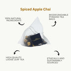 Spiced Apple Chai, Pyramid Tea Bags, Black Tea - Tea & Infusions - British D'sire